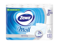 Tualetinis popierius ZEWA MOLL WHITE, 12 vnt.