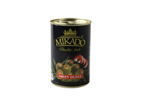 Alyvuogės MIKADO, su krevečių įdaru, M dydis, 300 g / 110 g