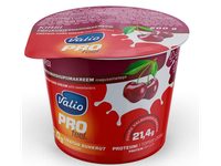 Varškės kremas VALIO PROfeel, baltyminis, su vyšniomis ir saldikliais, 0,18%, 200g