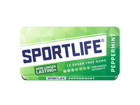 Kramtomoji guma SPORTSLIFE PEPPERMINT, 18 g