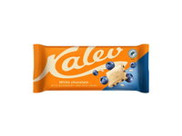 Baltasis šokoladas KALEV su mėlynėmis ir ryžių traškučiais, 95 g