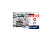 Konservuotas kačių ėdalas ARDOUR su jautiena ir vištiena, 340 g