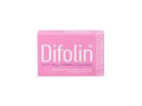 Difolin folio rūgštis 400 mcg+Vitaminas D3 25 mcg tabletės N60