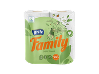 Popieriniai rankšluosčiai GRITE FAMILY (2 sluoksnių), 2 vnt.