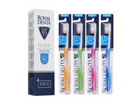 ROYAL DENTA dantų šepetėlių rinkinys SILVER MEDIUM, vid. ...