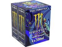 Energinis gėrimas MONSTER FULL THROTTLE ZERO, 4x500ml
