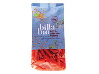 Ekologiški makaronai iš raudonųjų lęšių PENNE BILLA BIO, 250 g