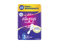Higieniniai paketai ALWAYS Platinum Day&Night, S3, 22 vnt.