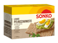 Viso grūdo traškios duonelės SONKO, 170 g