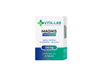Magnis. Magnio Bisglicinatas ELEVITA VITA-LAB 150mg, 30 tablečių