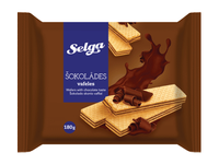 Vafliai SELGA, šokolado skonio, 180 g