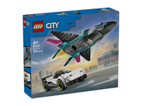 LEGO konstruktorius Reaktyvinis lėktuvas prieš automobilį 60489