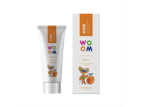 WOOM KIDS PEACH, dantų pasta vaikams, 50ml
