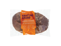 Kraftinė raugo juoda duona su spanguolėmis, fas. 0.5 kg