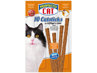Lazdelės katėms, Perfecto cat, su paukštiena ir kepenėlėmis, 10 vnt, 50 g