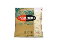 Šaldytos bulvytės FARM FRITES, mini vafliukai, 1 kg