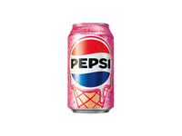 Aviečių ledų ir kolos skonio gazuotas aromatizuotas gaivusis gėrimas su saldikliais PEPSI, 330 ml