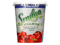 Jogurtas su vyšnių gab. SMILGA, 3,3 %, 380 g