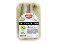 Silpnai sūdyta silkių filė su aliejumi DESĖ, 700 g