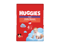 Sauskelnės-kelnaitės HUGGIES PANTS (4) berniukams (9-14 kg), 72 vnt.