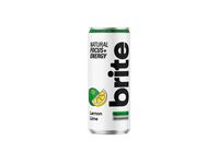 Natūralus energinis gėrimas BRITE citrina ir laimas, 330 ml