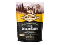 Sausas visavertis pašaras šunims CARNILOVE Fresh Chicken&Rabbit for Adult 1,5 kg