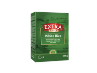 Balti neplikyti ryžiai EXTRA LINE, 400 g