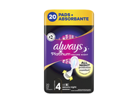 Higieniniai paketai ALWAYS Platinum Secure Night, S4, 20 vnt.