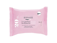 BYPHASSE MILK PROTEINS drėgnos servetėlės veido ir akių makiažui valyti (20 vnt.)