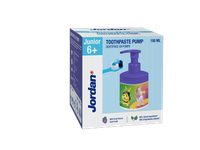 Dantų pasta JORDAN „Junior“ su dozatoriumi, (6-12m.), 150 ml