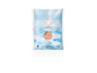 Šaldytos šiaurinės dryžakojės krevetės,virtos,lukštentos,100/200,20% glazūros, 1kg/0.8kg