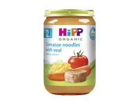 Ekol. makaronai HIPP pomid. padaže su veršiena, nuo 12 mėn., 220 g