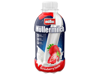 Pieno gėrimas MÜLLERMILCH, braškių skonio, 400g