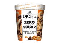 Žemės riešutų ledai DIONE su šokolado skonio įdaru, 300 g