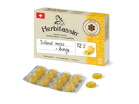 Herbitassin Iceland moss + honey, 12 pastilių