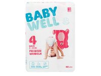 Sauskelnės BABYWELL Maxi 4 dydis, 42 vnt