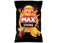 Čili pipirų ir žaliųjų citrinų skonio bulvių traškučiai LAY'S MAX STRONG, 170g (baigiasi galiojimas)