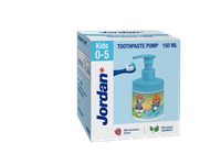 Dantų pasta JORDAN „Kids“ su dozatoriumi (0-5 m.), 150 ml