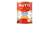 Konservuoti smulkinti pomidorai POLPA GARLIC MUTTI, 400 g