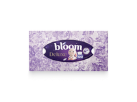 Kosmetinės servetėlės BLOOM DELUXE, 4 sluoksnių, 100 vnt.