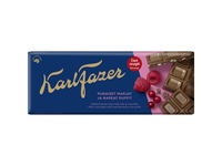 Pieninis šokoladas KARL FAZER su raudonosiomis uogomis, 180 g
