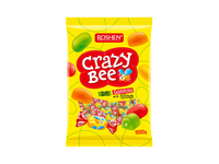 Kramtomieji saldainiai CRAZY BEE FRUTTY, su įvairių skonių įdaru, (1) kg