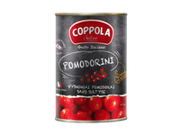 Vyšniniai pomidorai COPPOLA (POMODORINI) savo sultyse, 400 g