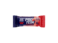 Glaistytas braškių skonio varškės sūrelis WELL DONE su kolagenu, 14,2 % rieb., 40 g