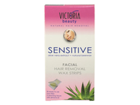 Victoria Beauty depiliacinės vaško juostelės veidui, jautriai odai, 20vnt