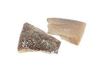 Gelsvadėmio gruperio filė porcijos, su pridėtiniu vandeniu, 170-230, 10% glazūra, 800 g.