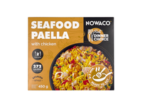 Šaldyta paelija NOWACO BEST DINNER CHOICE su jūrų gėrybėmis, 450 g