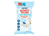 Universalios, drėgnos servetėlės CLEVER PURE FRESHNESS, 80 vnt