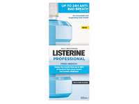 LISTERINE Professional Fresh Breath+ burnos skalavimo skystis, 500ml