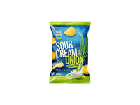 Grietinės ir svogūnų skonio bulvių traškučiai WELL DONE, 180 g